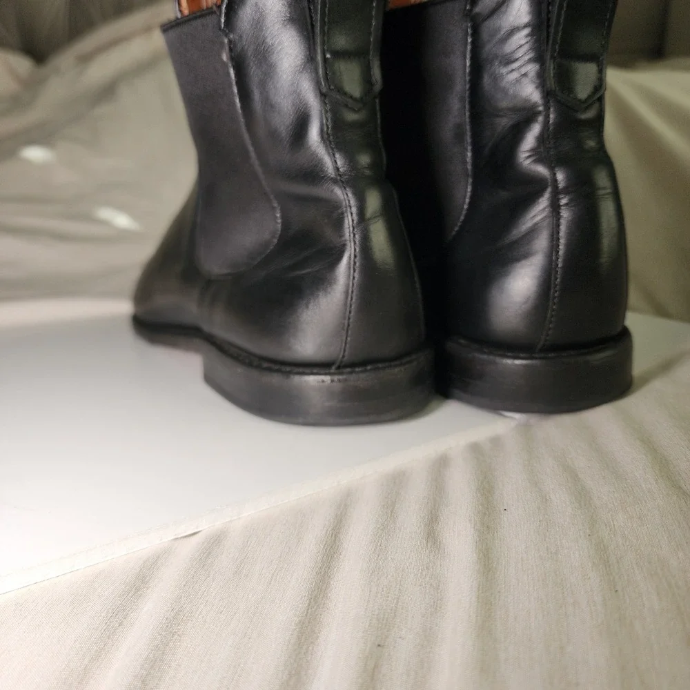 Allen Edmonds Chelsea Boots Men 11.5 D Black Good 7522 Leather Bench Welt Preppy
